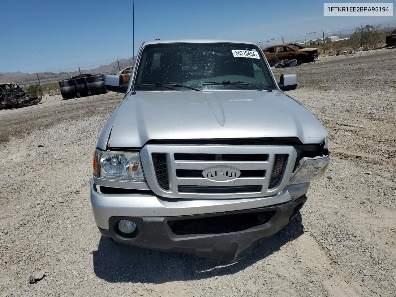 2011 Ford Ranger Super Cab VIN: 1FTKR1EE2BPA95194 Lot: 56310454