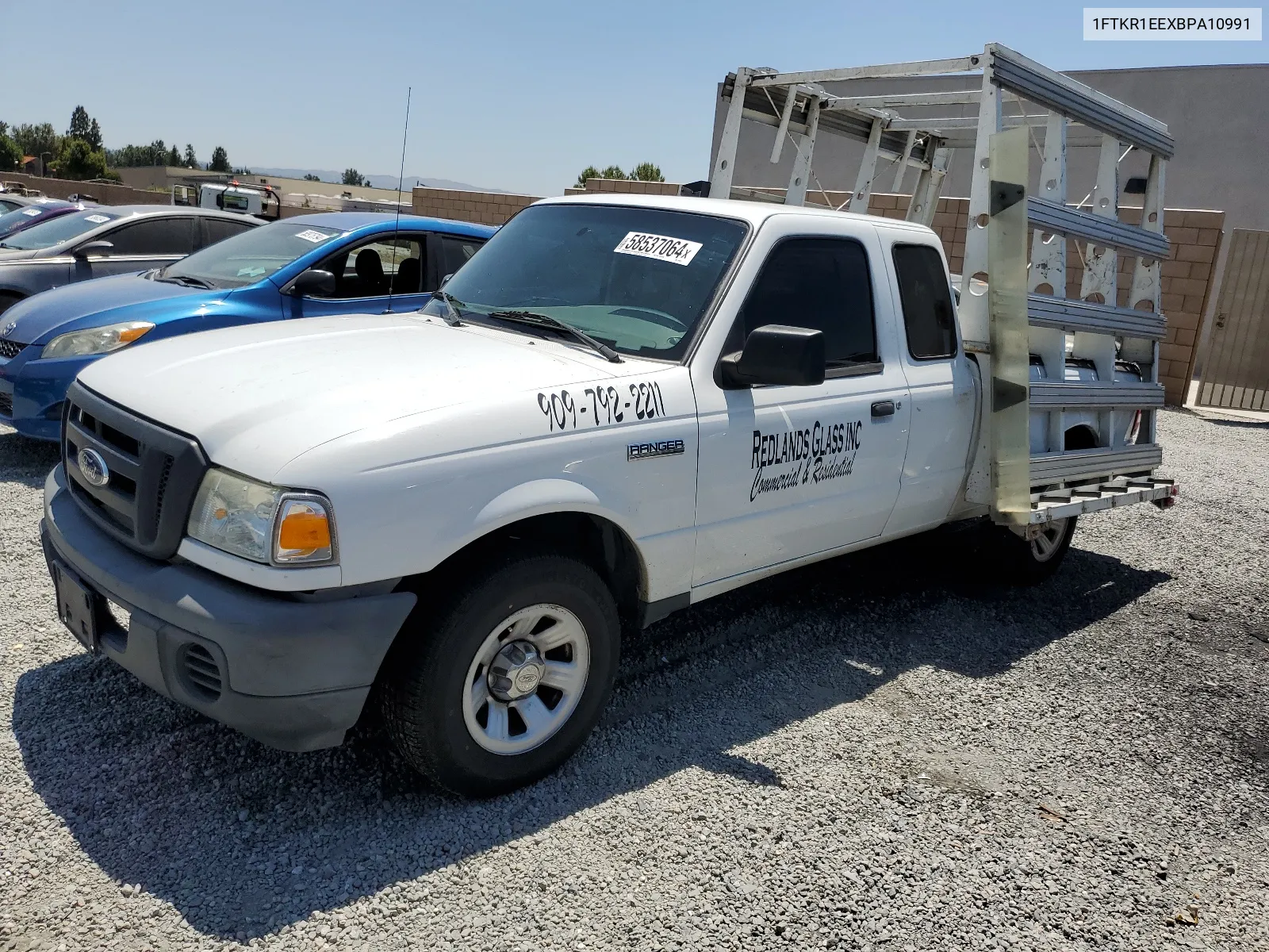 2011 Ford Ranger Super Cab VIN: 1FTKR1EEXBPA10991 Lot: 58537064