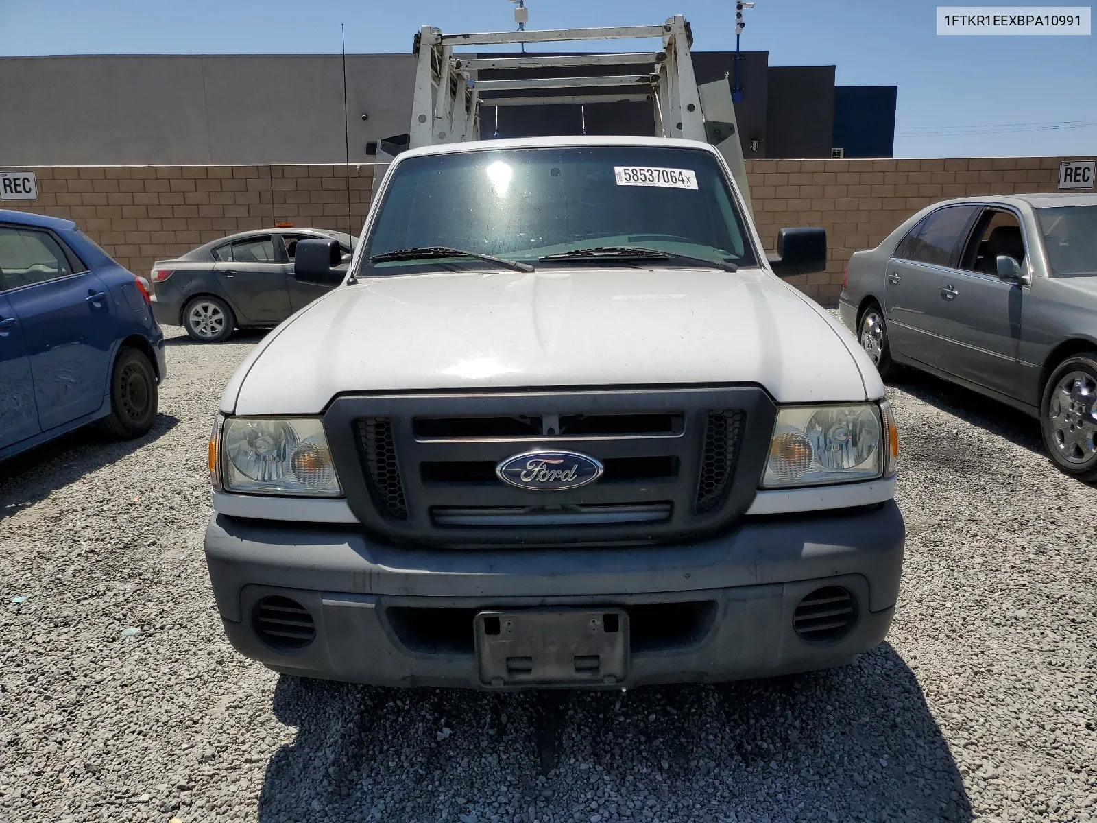 2011 Ford Ranger Super Cab VIN: 1FTKR1EEXBPA10991 Lot: 58537064