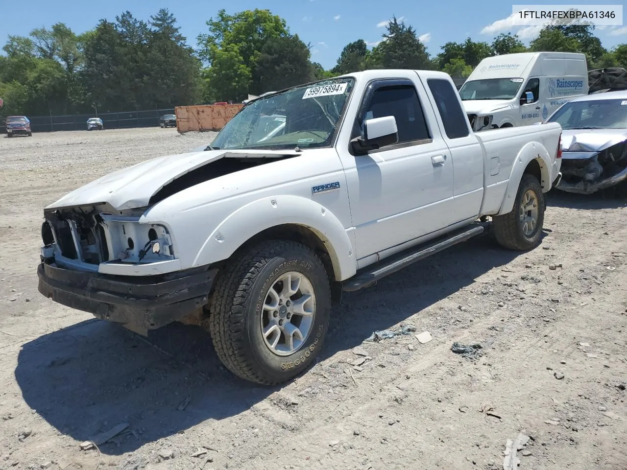 2011 Ford Ranger Super Cab VIN: 1FTLR4FEXBPA61346 Lot: 59975894