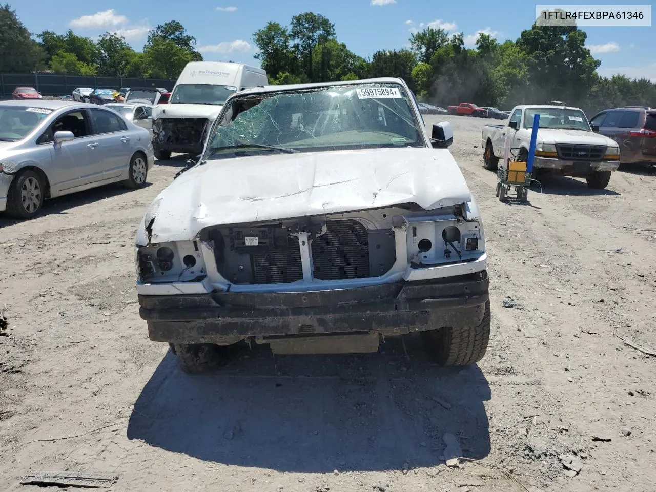 2011 Ford Ranger Super Cab VIN: 1FTLR4FEXBPA61346 Lot: 59975894