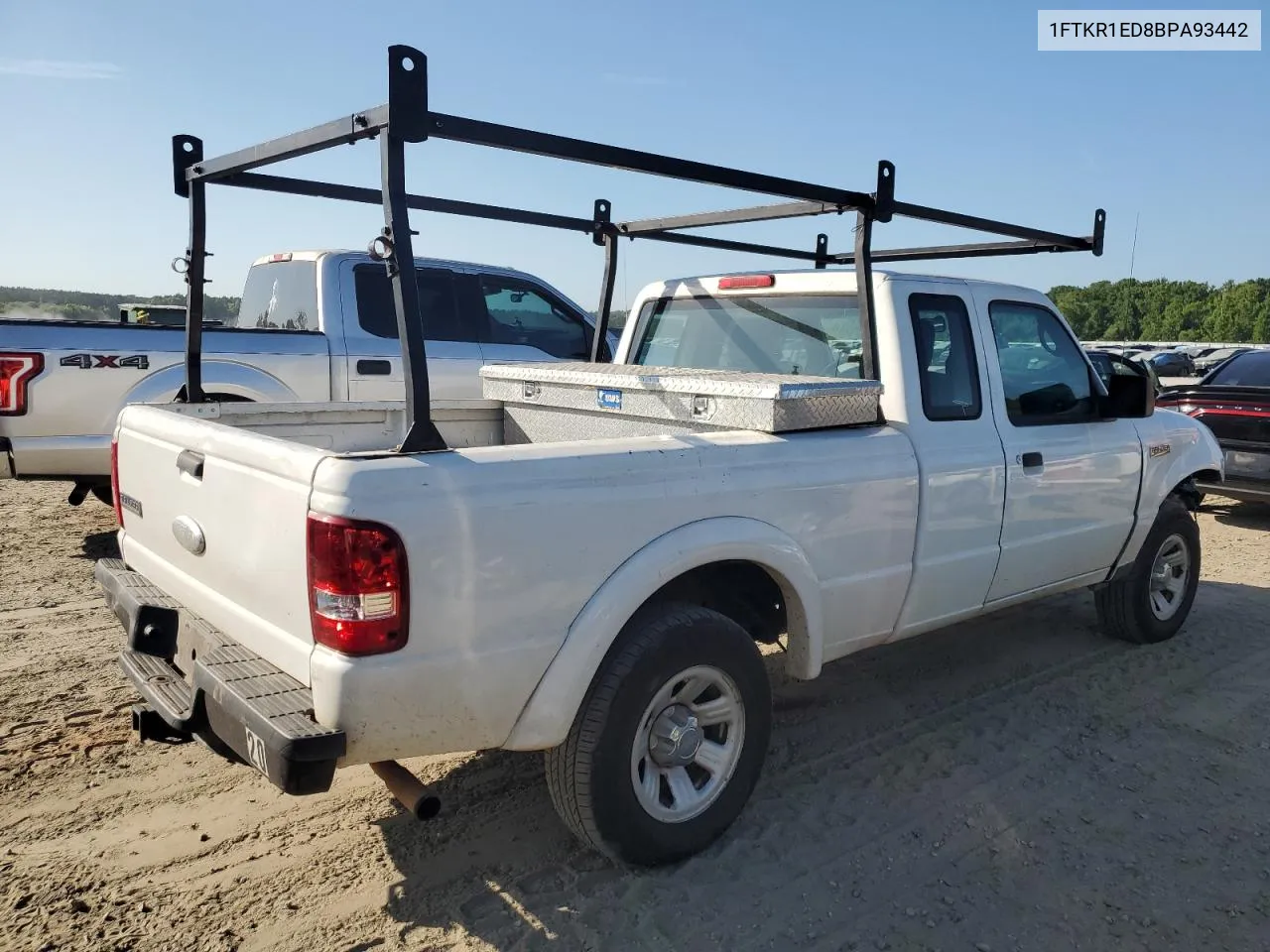 2011 Ford Ranger Super Cab VIN: 1FTKR1ED8BPA93442 Lot: 60200214