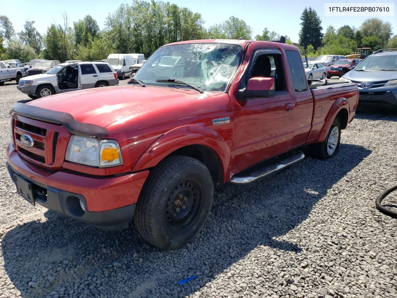 1FTLR4FE2BPB07610 2011 Ford Ranger Super Cab