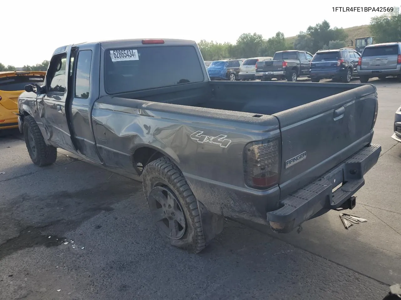 2011 Ford Ranger Super Cab VIN: 1FTLR4FE1BPA42569 Lot: 62865434