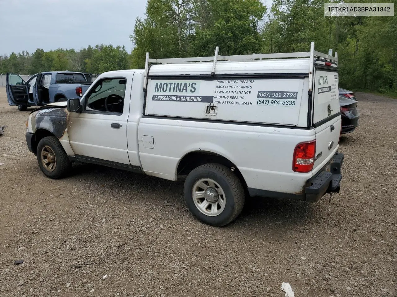 2011 Ford Ranger VIN: 1FTKR1AD3BPA31842 Lot: 67638634