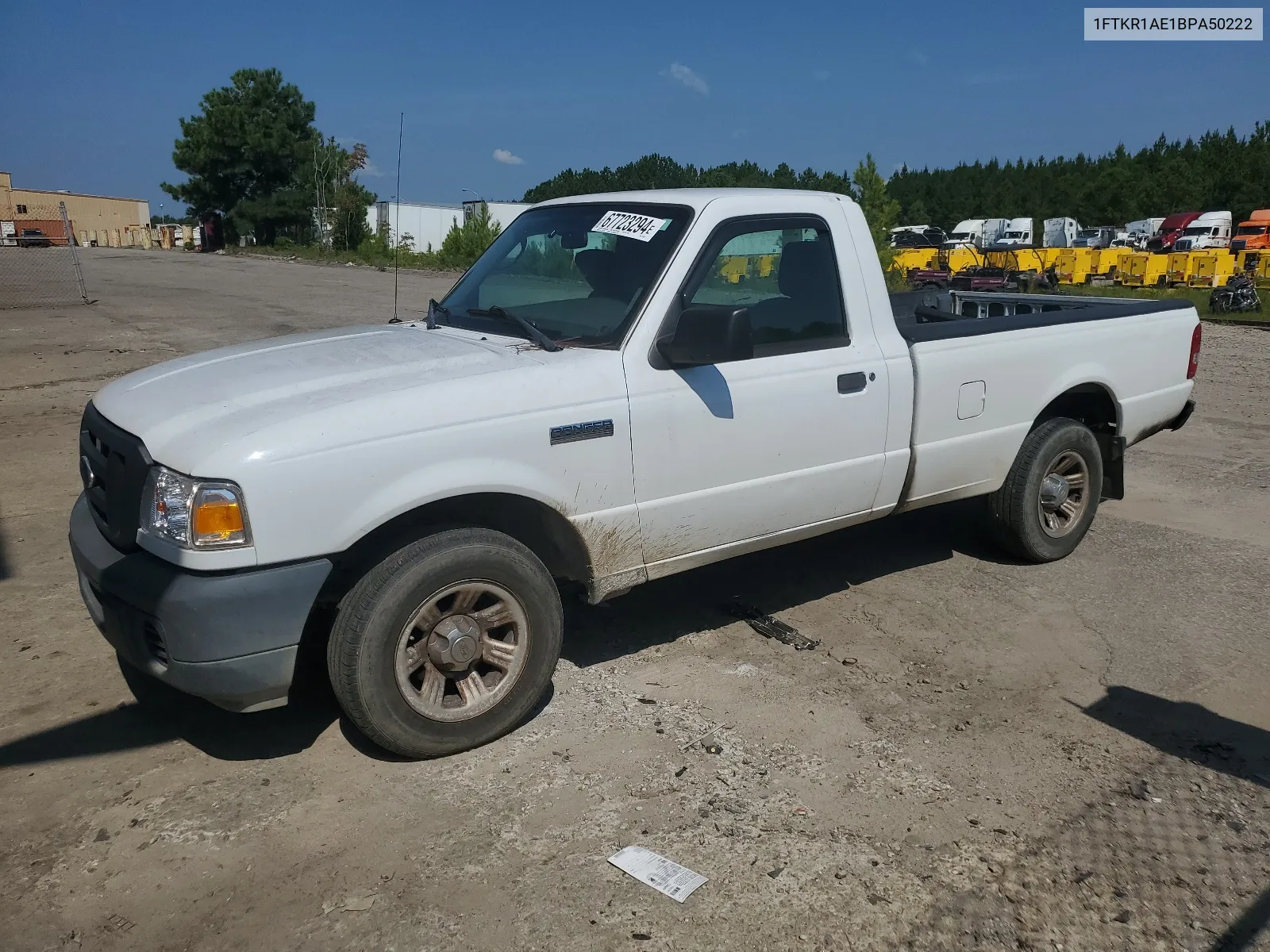 2011 Ford Ranger VIN: 1FTKR1AE1BPA50222 Lot: 67723294