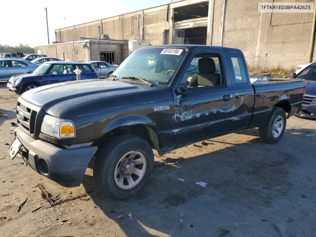 2011 Ford Ranger Super Cab VIN: 1FTKR1ED3BPA42625 Lot: 68152194