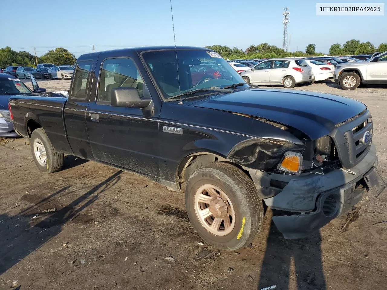 2011 Ford Ranger Super Cab VIN: 1FTKR1ED3BPA42625 Lot: 68152194