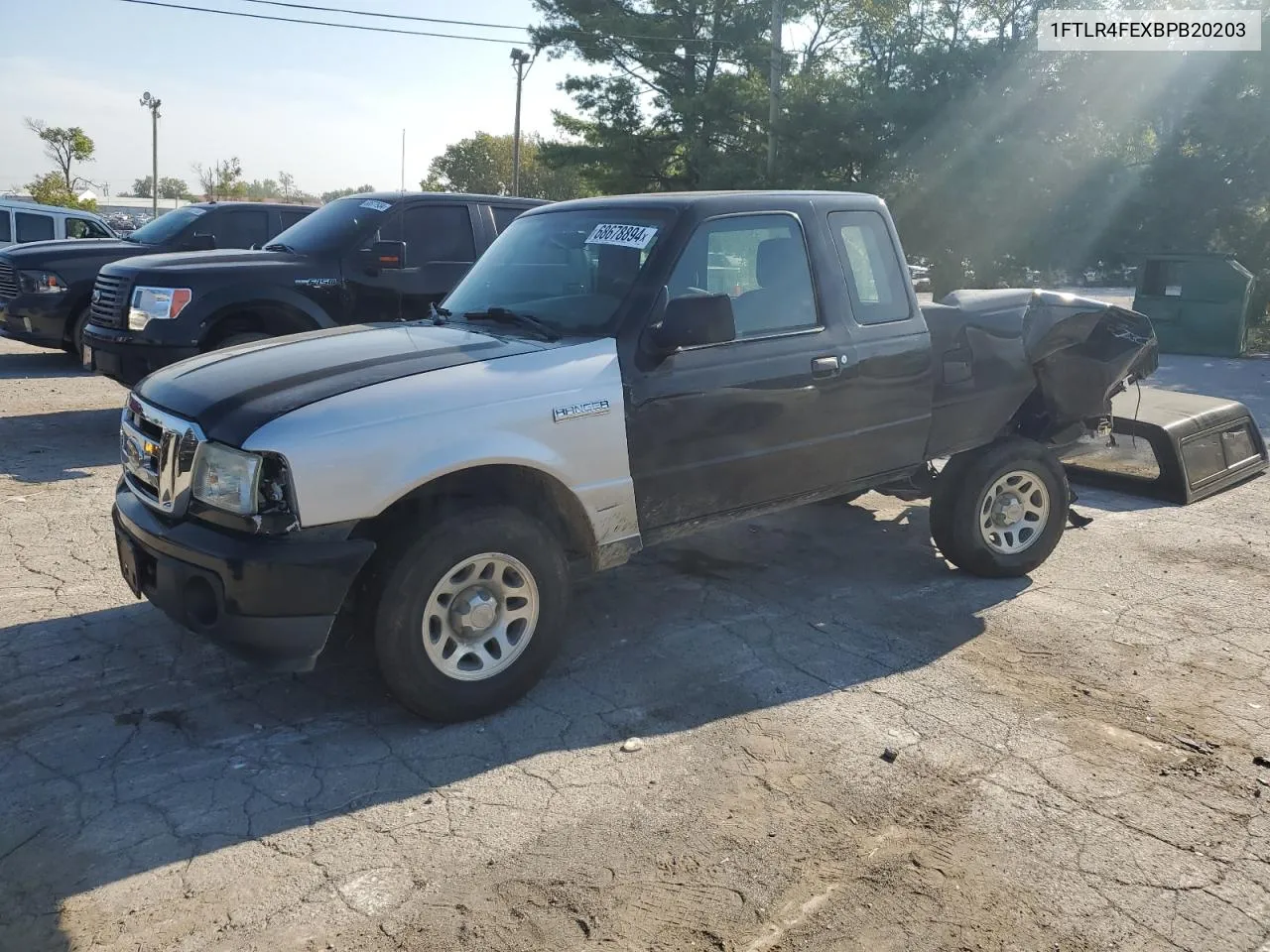 2011 Ford Ranger Super Cab VIN: 1FTLR4FEXBPB20203 Lot: 68678894