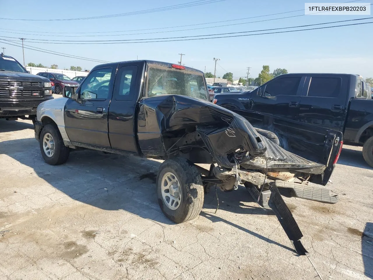 2011 Ford Ranger Super Cab VIN: 1FTLR4FEXBPB20203 Lot: 68678894