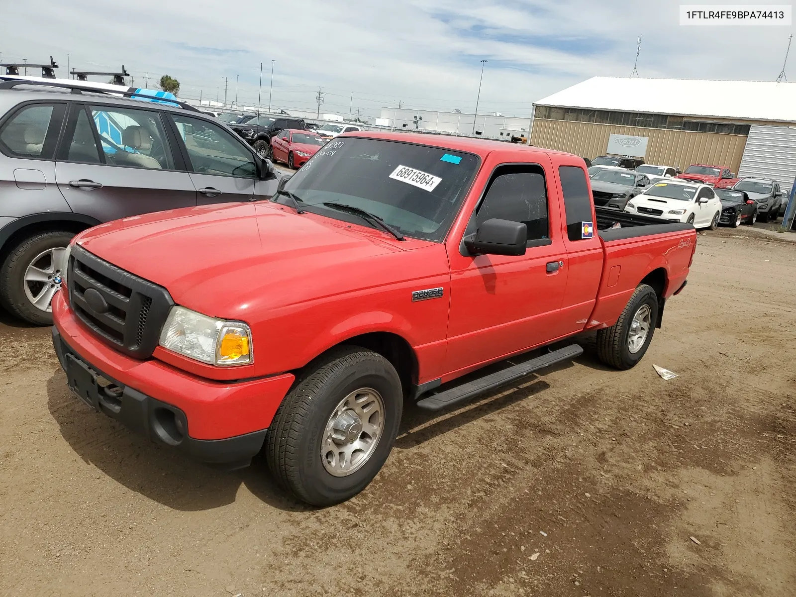 2011 Ford Ranger Super Cab VIN: 1FTLR4FE9BPA74413 Lot: 68915964