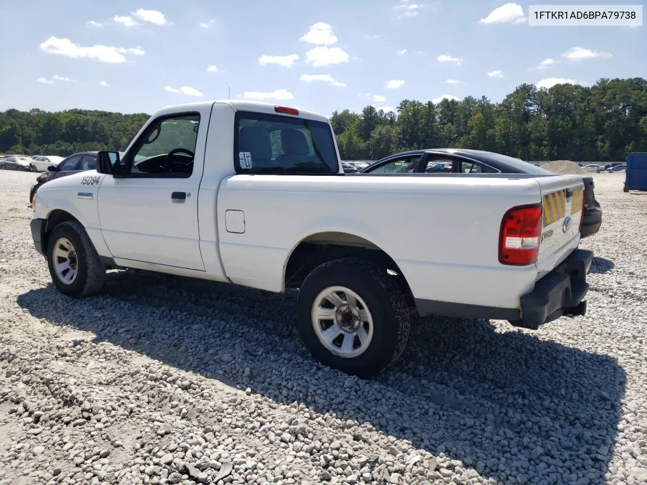 2011 Ford Ranger VIN: 1FTKR1AD6BPA79738 Lot: 69055244