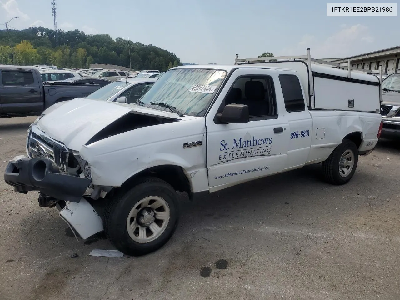 2011 Ford Ranger Super Cab VIN: 1FTKR1EE2BPB21986 Lot: 69262434