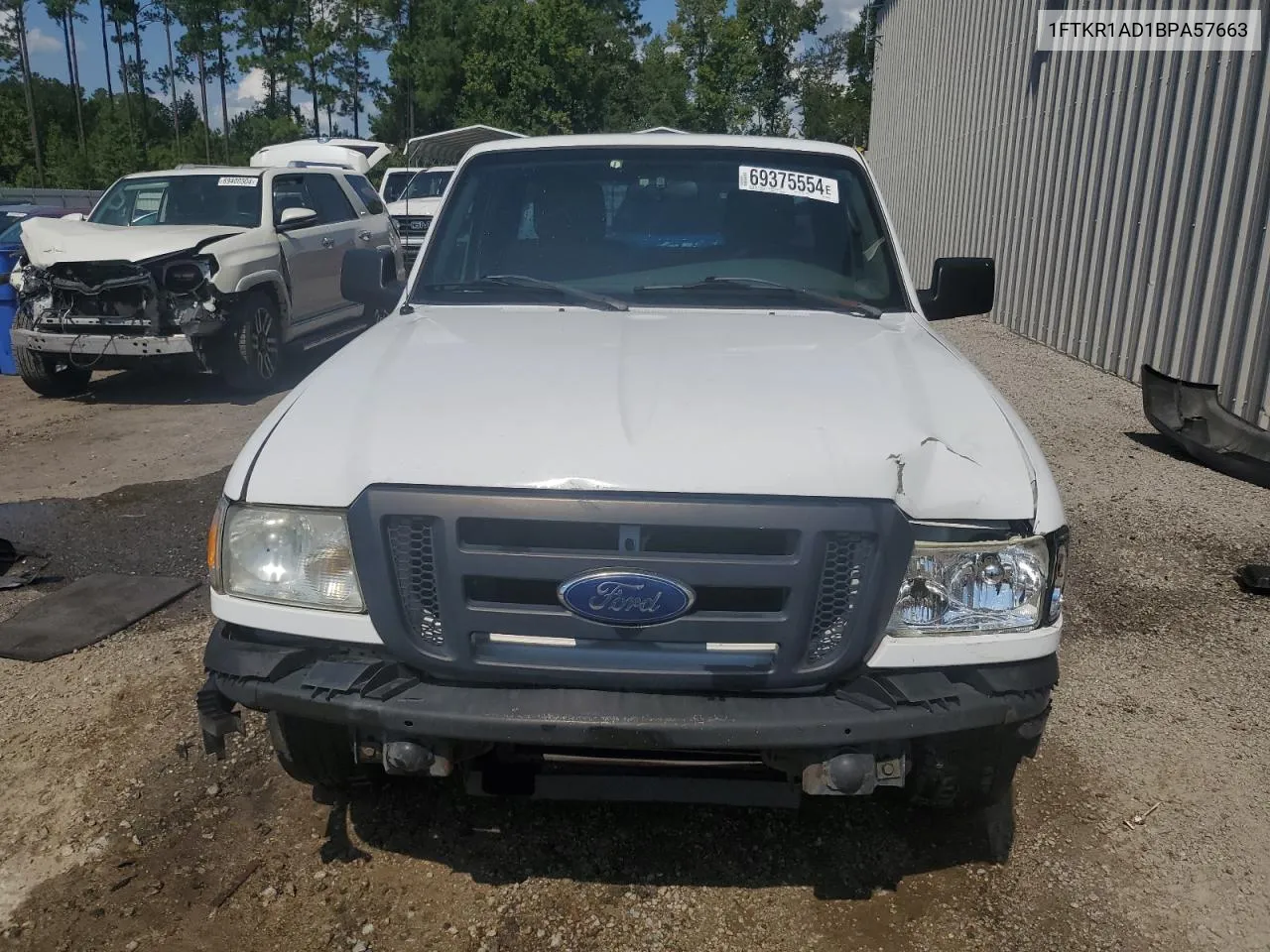 2011 Ford Ranger VIN: 1FTKR1AD1BPA57663 Lot: 69375554