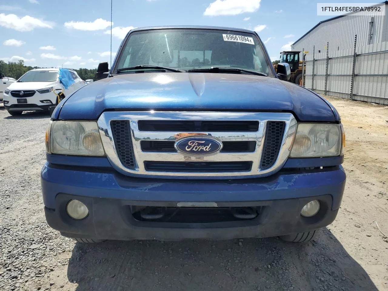 2011 Ford Ranger Super Cab VIN: 1FTLR4FE5BPA78992 Lot: 69661094