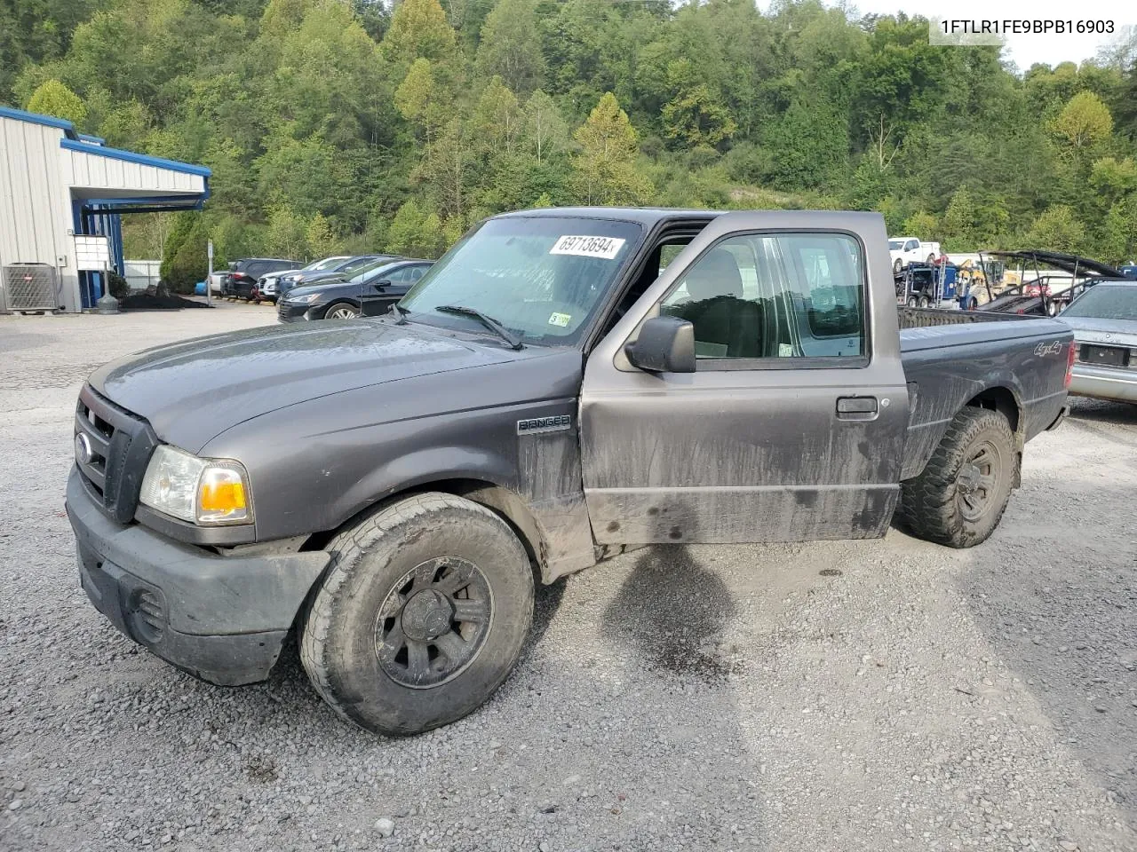 2011 Ford Ranger Super Cab VIN: 1FTLR1FE9BPB16903 Lot: 69713694