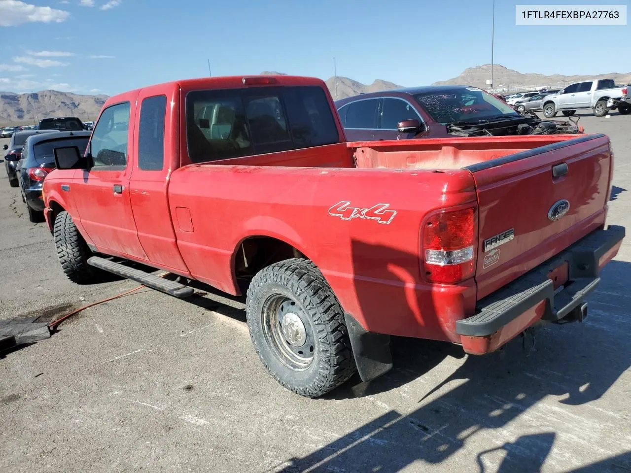 1FTLR4FEXBPA27763 2011 Ford Ranger Super Cab