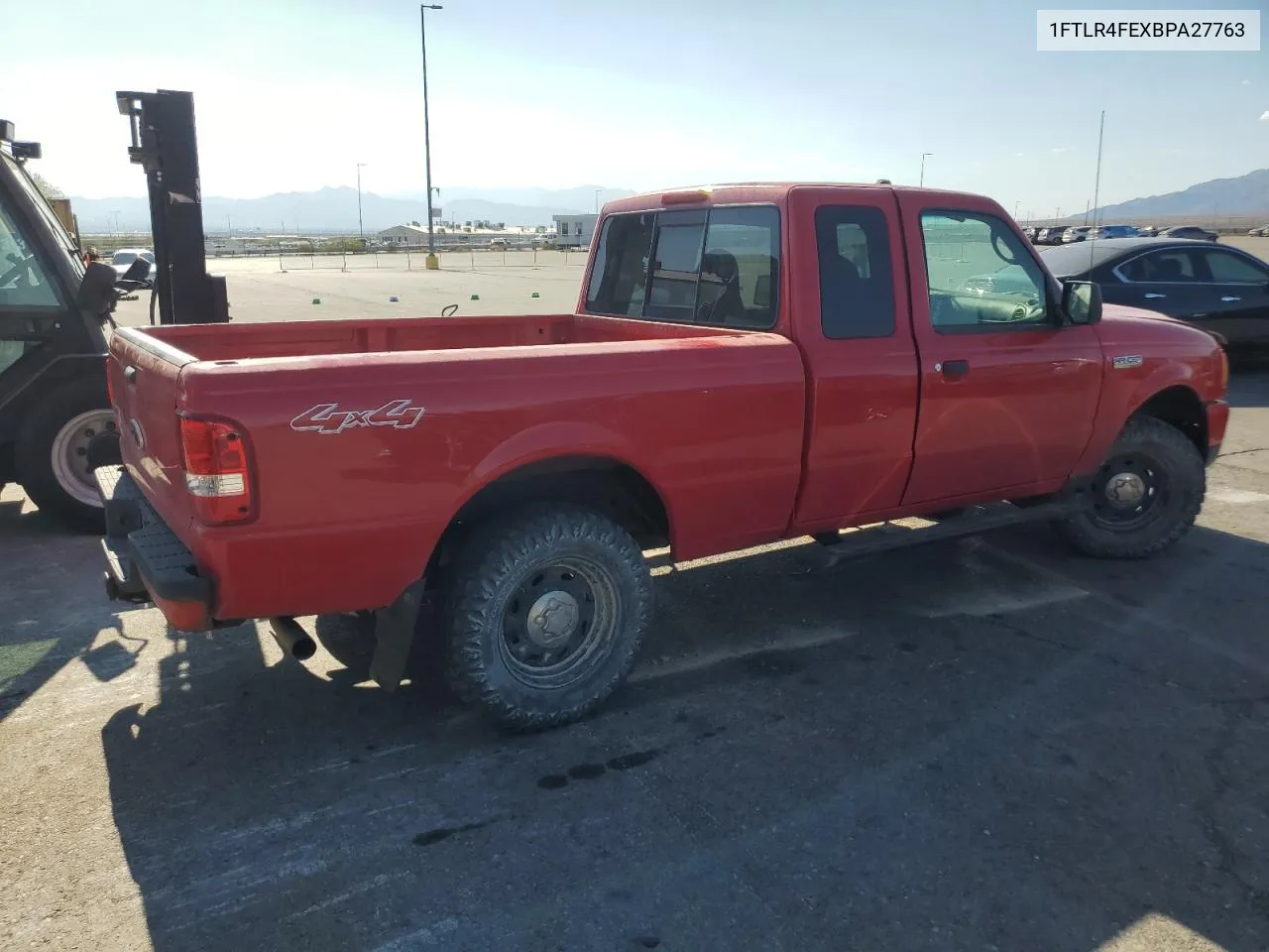 2011 Ford Ranger Super Cab VIN: 1FTLR4FEXBPA27763 Lot: 69729084