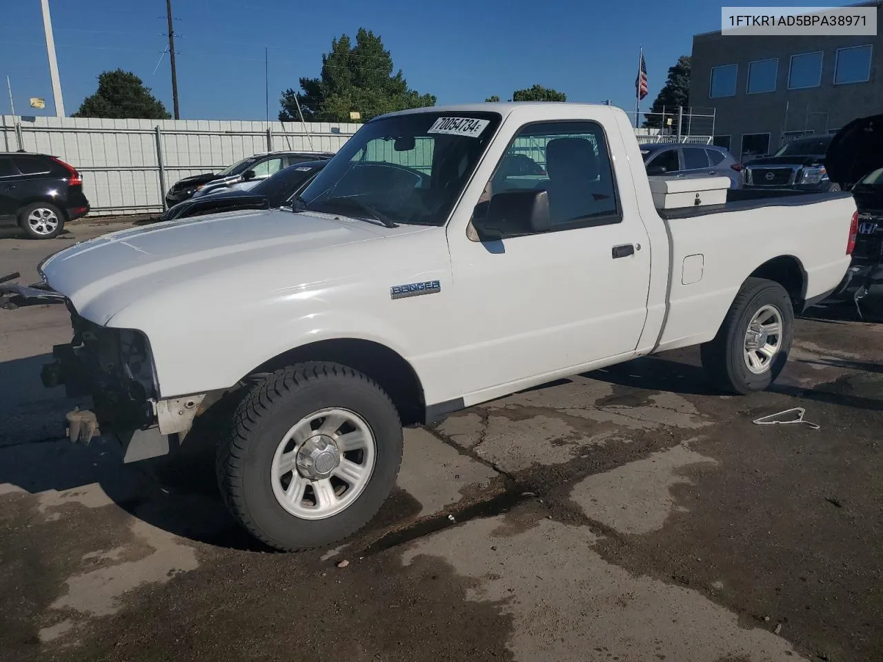 2011 Ford Ranger VIN: 1FTKR1AD5BPA38971 Lot: 70054734