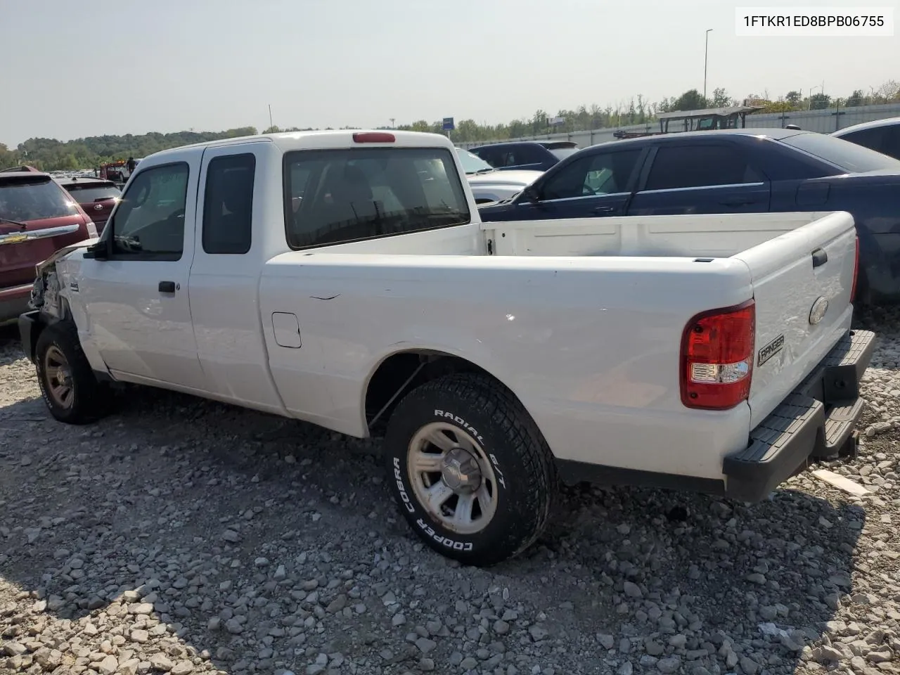 2011 Ford Ranger Super Cab VIN: 1FTKR1ED8BPB06755 Lot: 71007554