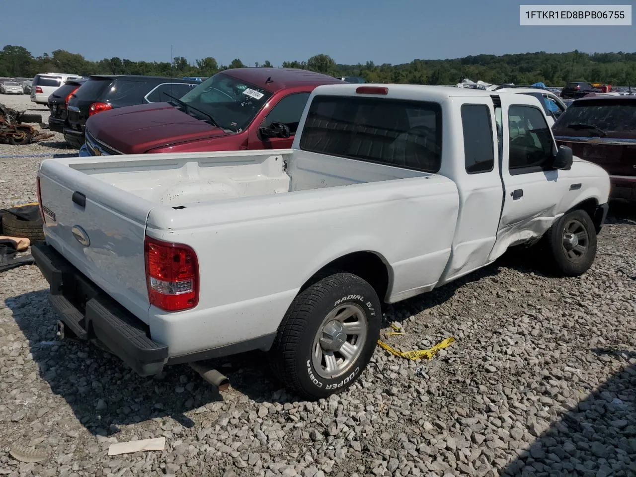 2011 Ford Ranger Super Cab VIN: 1FTKR1ED8BPB06755 Lot: 71007554