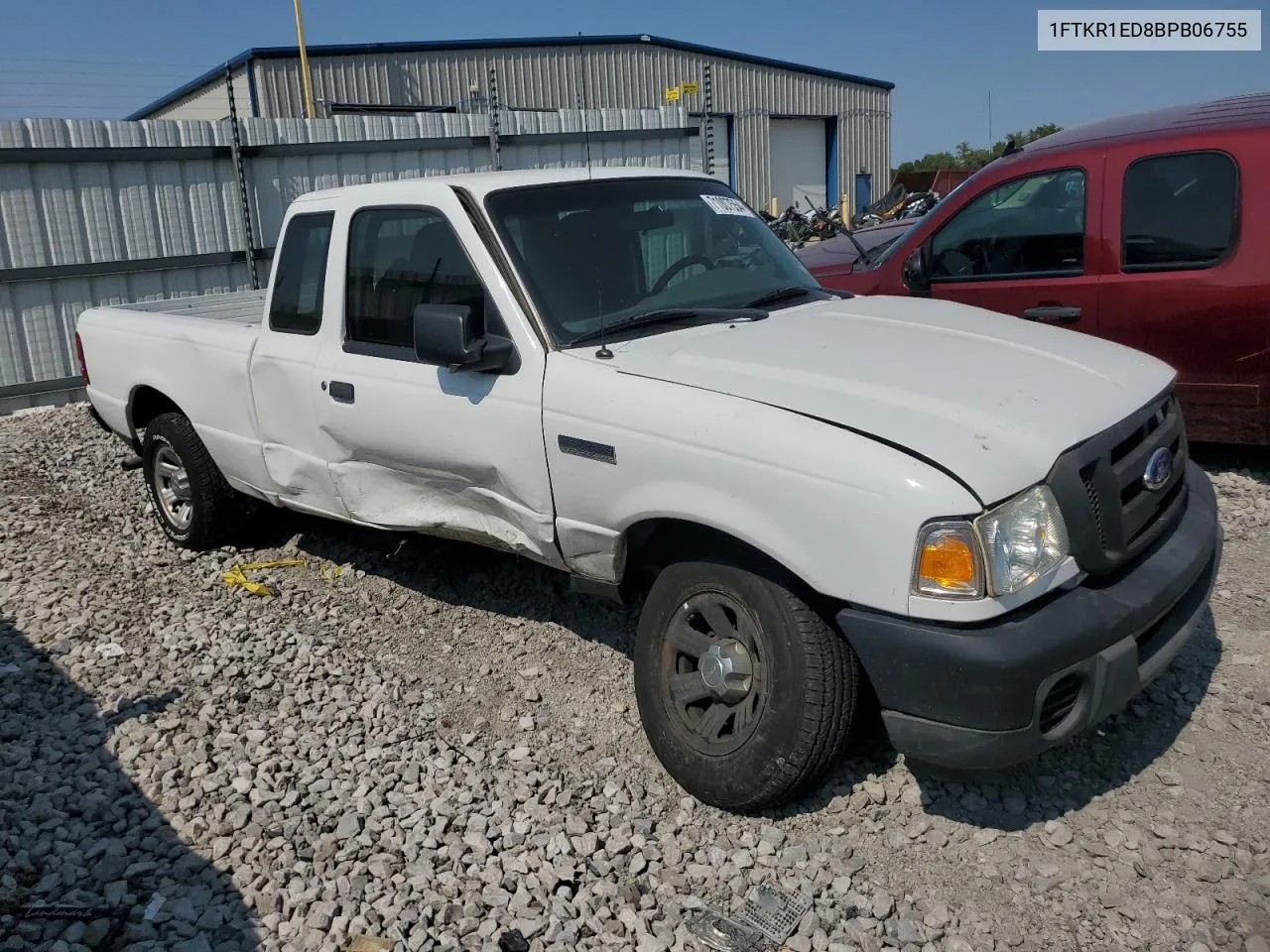 2011 Ford Ranger Super Cab VIN: 1FTKR1ED8BPB06755 Lot: 71007554