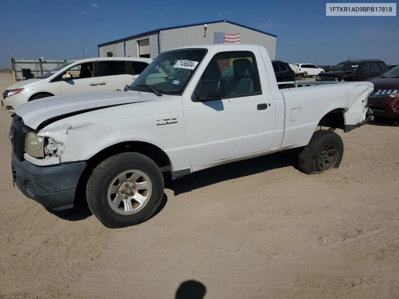 2011 Ford Ranger VIN: 1FTKR1AD9BPB17818 Lot: 71456004