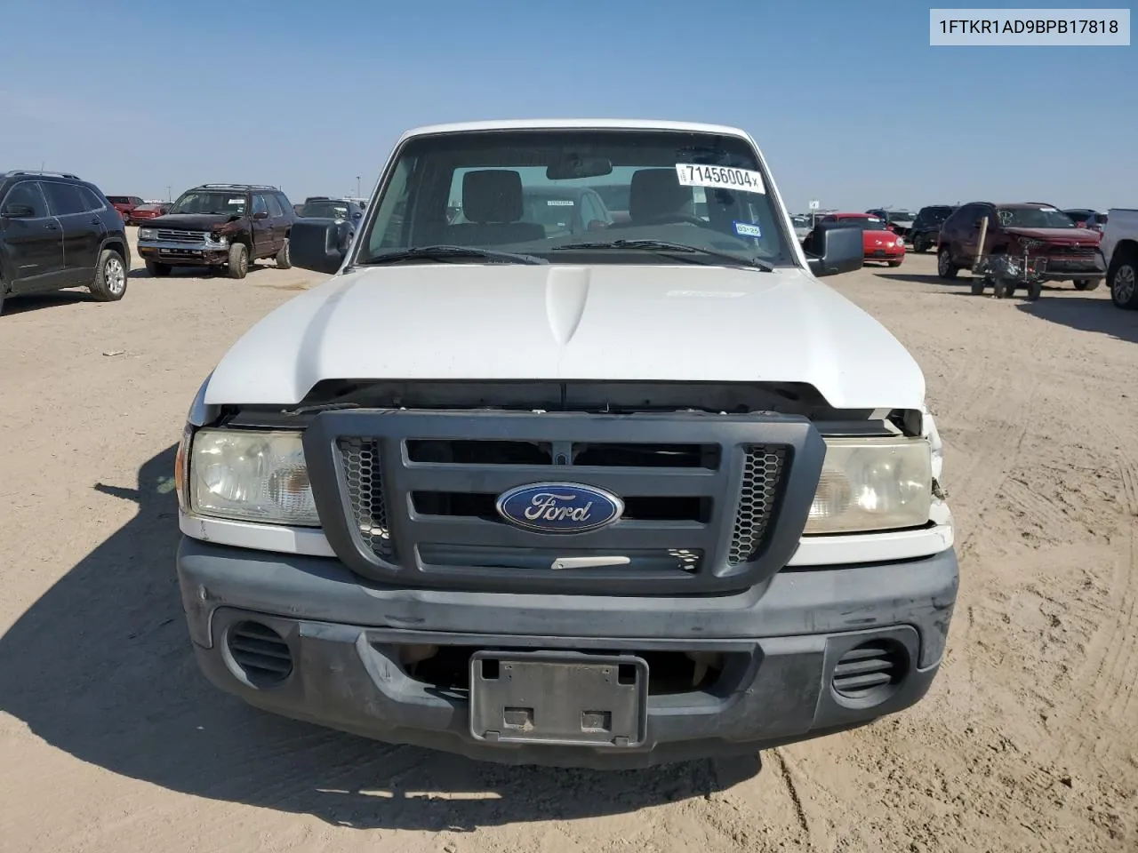 2011 Ford Ranger VIN: 1FTKR1AD9BPB17818 Lot: 71456004