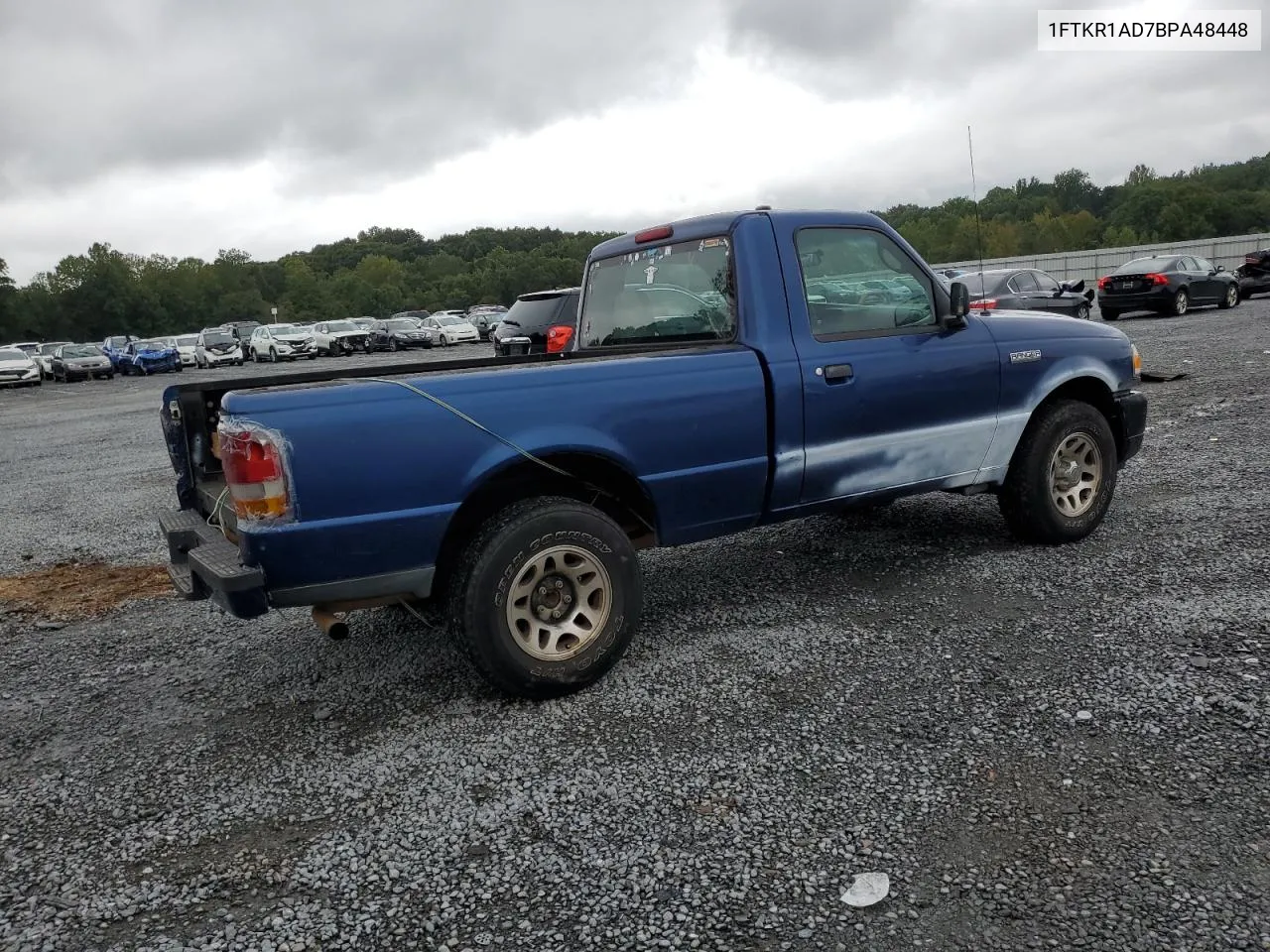 2011 Ford Ranger VIN: 1FTKR1AD7BPA48448 Lot: 72025984