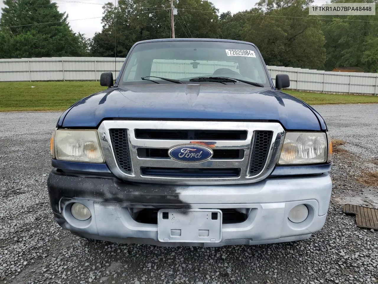 2011 Ford Ranger VIN: 1FTKR1AD7BPA48448 Lot: 72025984