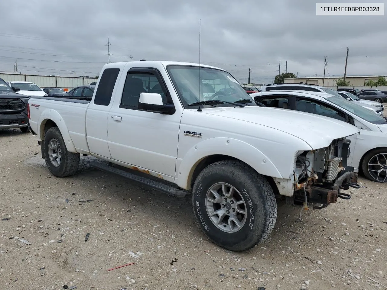 2011 Ford Ranger Super Cab VIN: 1FTLR4FE0BPB03328 Lot: 72059224