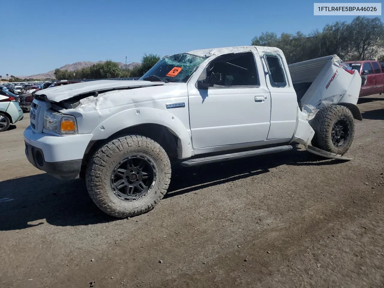 2011 Ford Ranger Super Cab VIN: 1FTLR4FE5BPA46026 Lot: 72189444