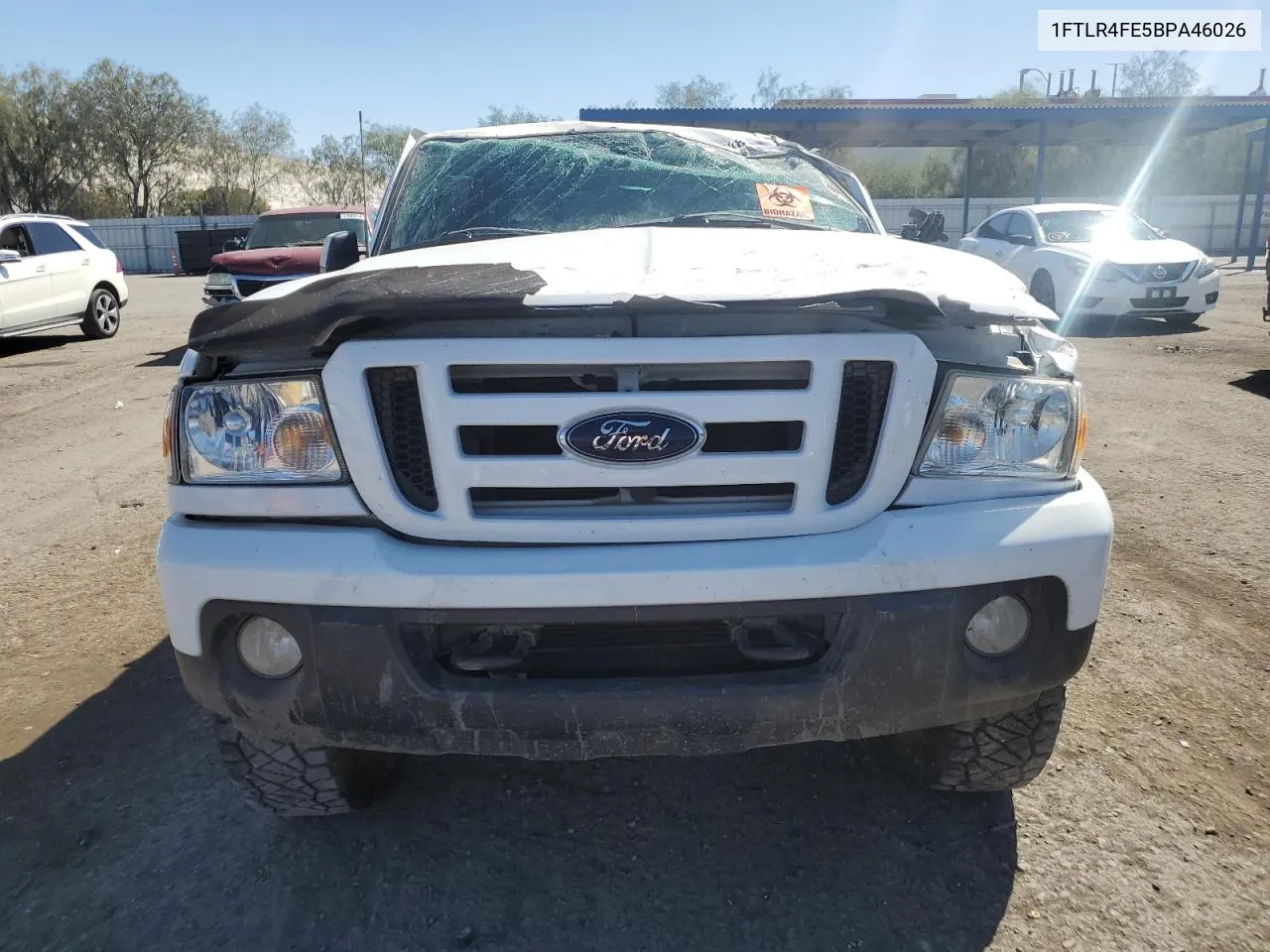 2011 Ford Ranger Super Cab VIN: 1FTLR4FE5BPA46026 Lot: 72189444