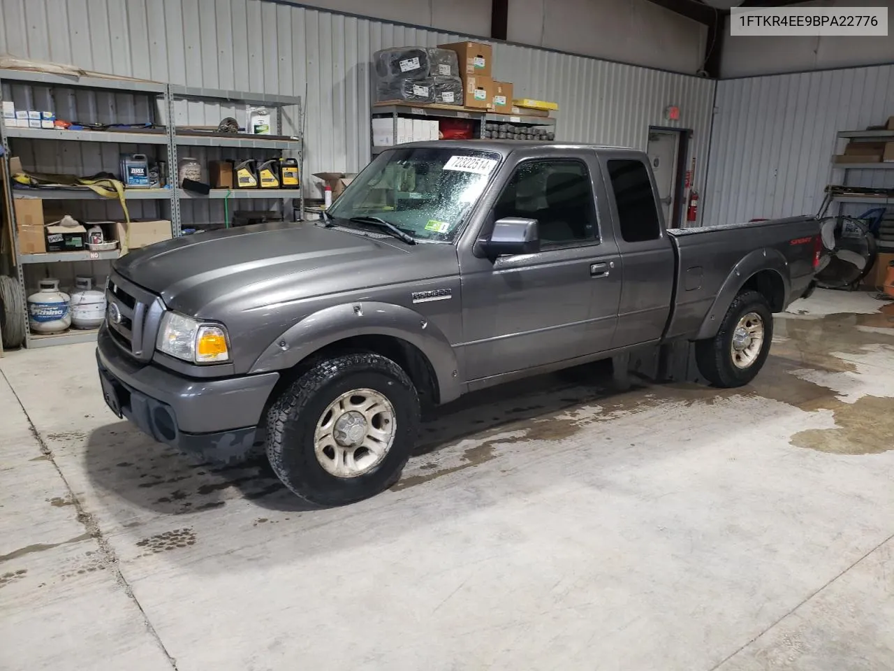 2011 Ford Ranger Super Cab VIN: 1FTKR4EE9BPA22776 Lot: 72322514