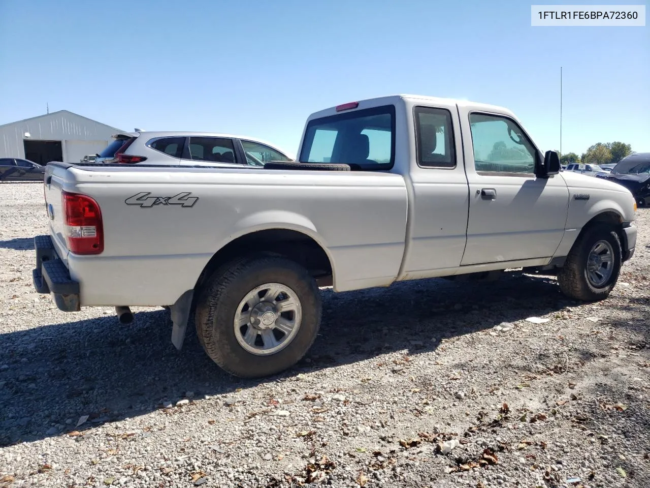 2011 Ford Ranger Super Cab VIN: 1FTLR1FE6BPA72360 Lot: 72539714