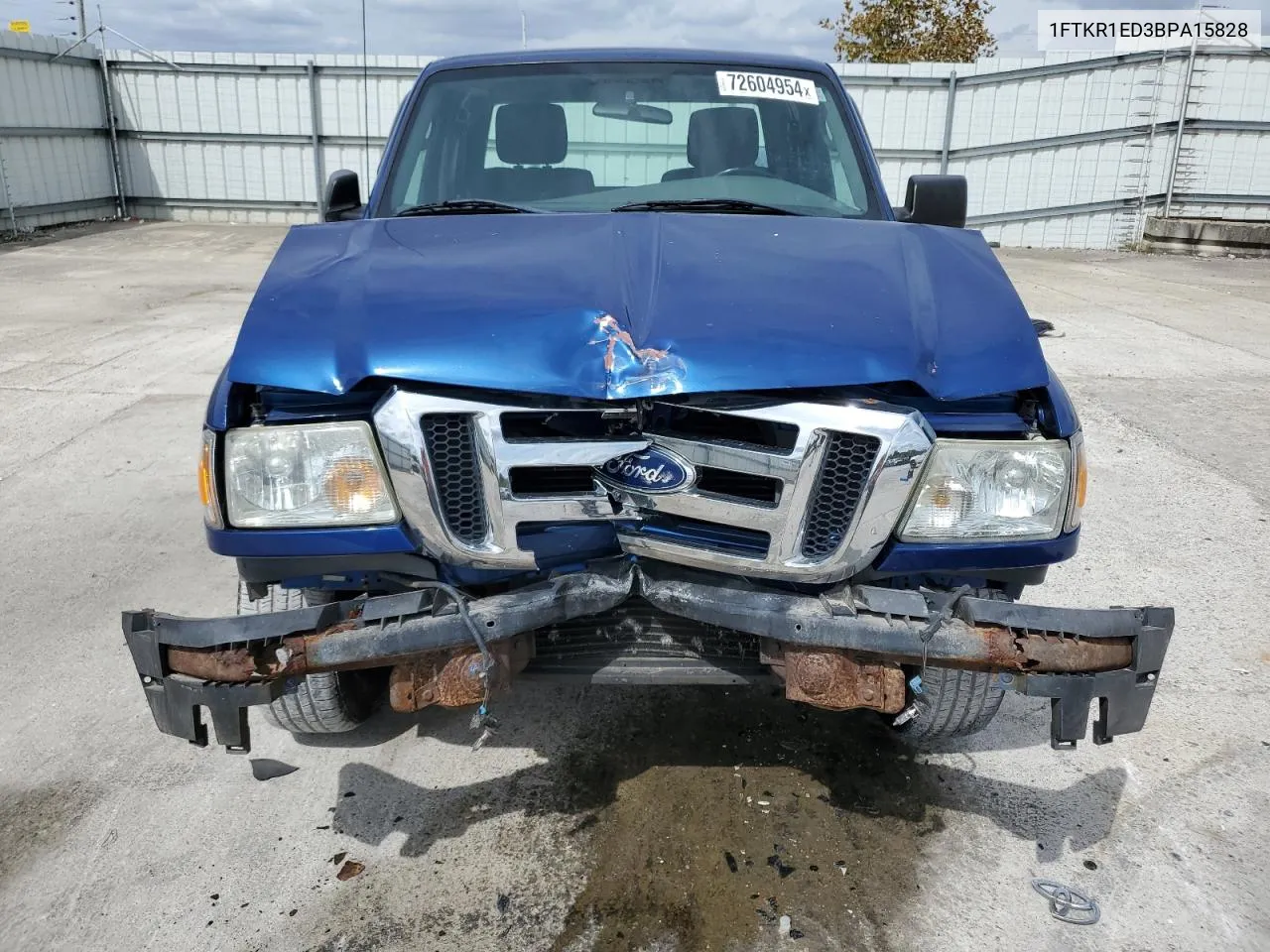 2011 Ford Ranger Super Cab VIN: 1FTKR1ED3BPA15828 Lot: 72604954