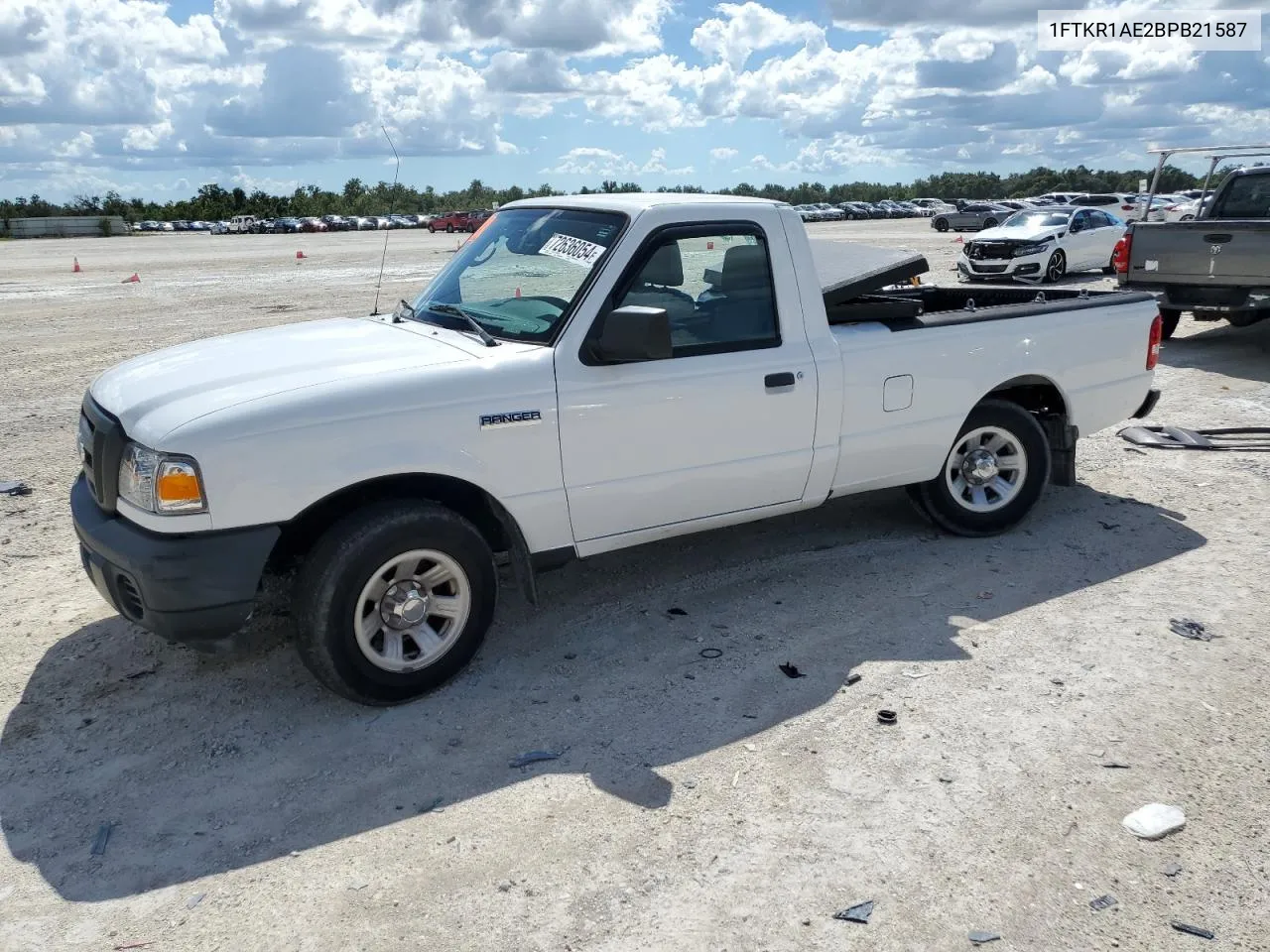 2011 Ford Ranger VIN: 1FTKR1AE2BPB21587 Lot: 72636054