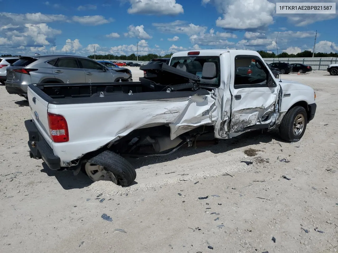 2011 Ford Ranger VIN: 1FTKR1AE2BPB21587 Lot: 72636054