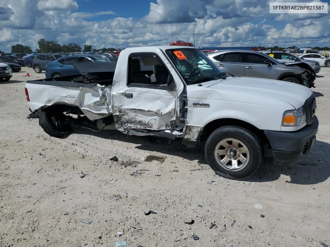 2011 Ford Ranger VIN: 1FTKR1AE2BPB21587 Lot: 72636054