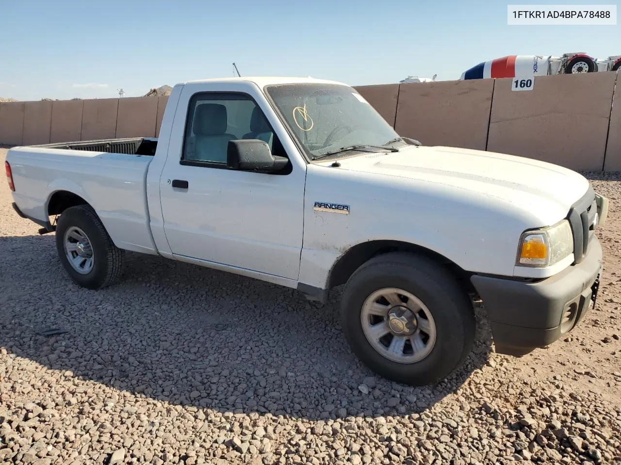 2011 Ford Ranger VIN: 1FTKR1AD4BPA78488 Lot: 72800534