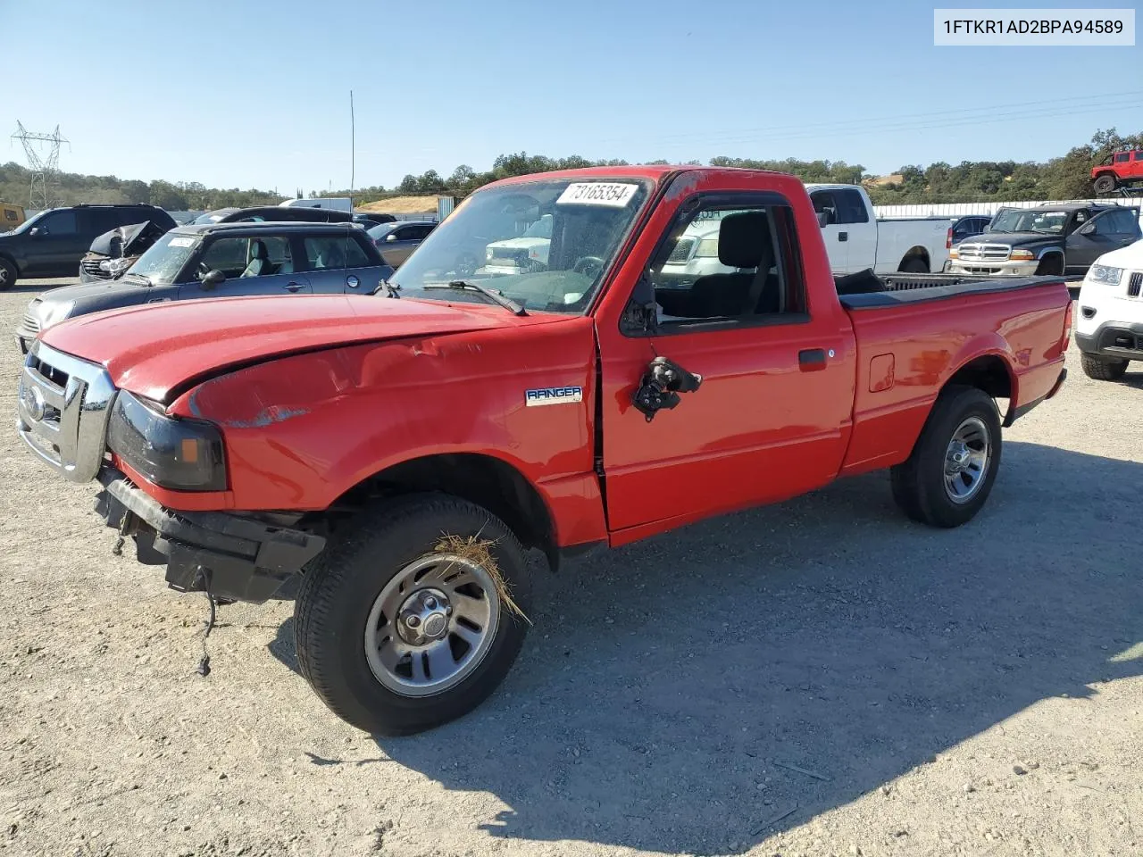 2011 Ford Ranger VIN: 1FTKR1AD2BPA94589 Lot: 73165354