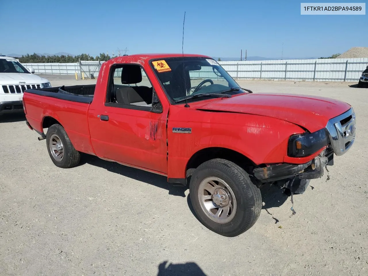 2011 Ford Ranger VIN: 1FTKR1AD2BPA94589 Lot: 73165354