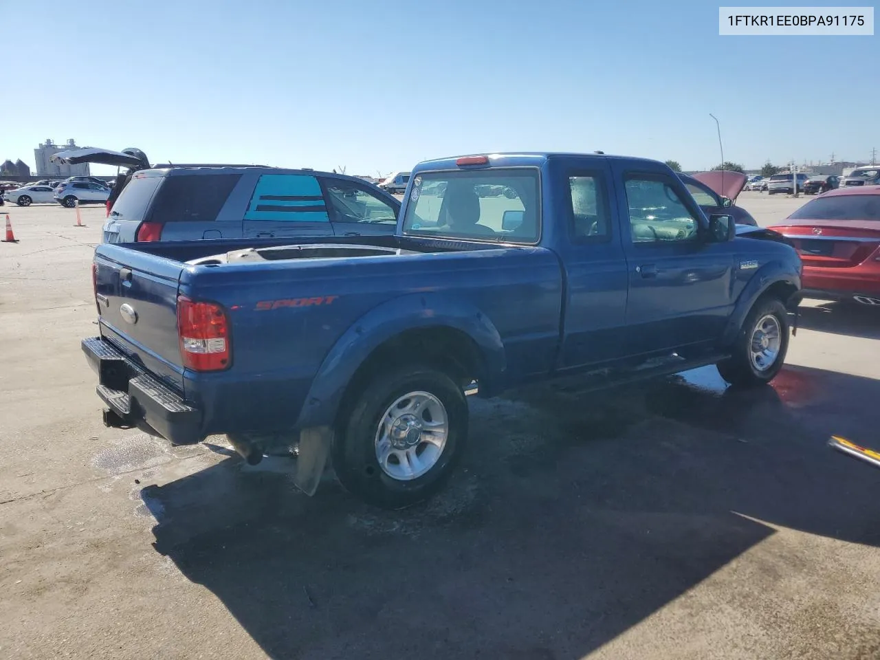 2011 Ford Ranger Super Cab VIN: 1FTKR1EE0BPA91175 Lot: 73436124