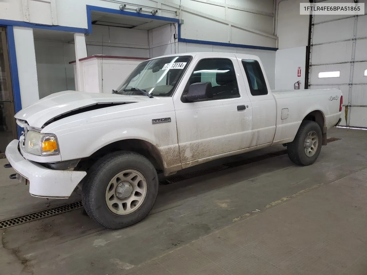 2011 Ford Ranger Super Cab VIN: 1FTLR4FE6BPA51865 Lot: 73913114