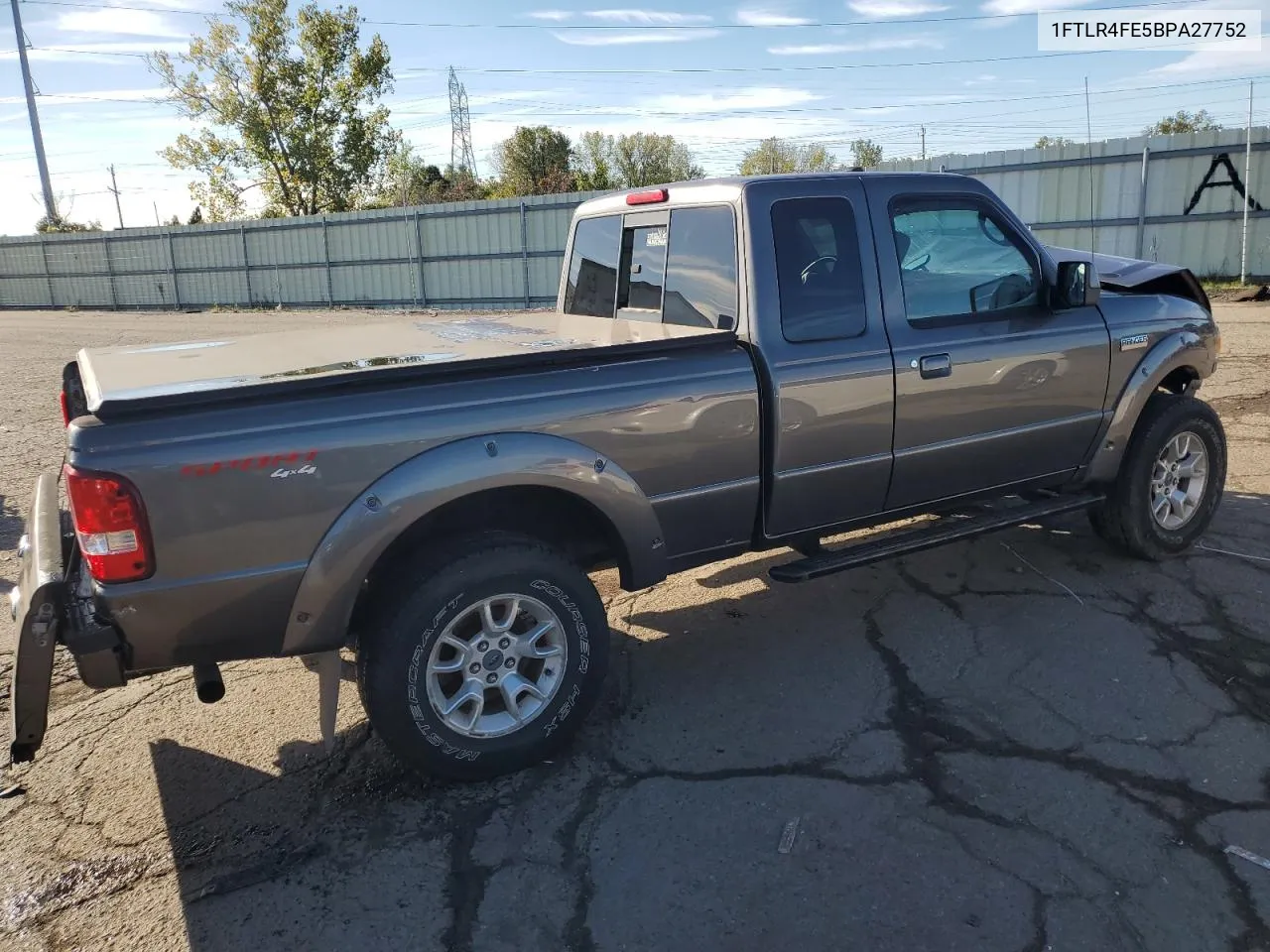 2011 Ford Ranger Super Cab VIN: 1FTLR4FE5BPA27752 Lot: 73988804