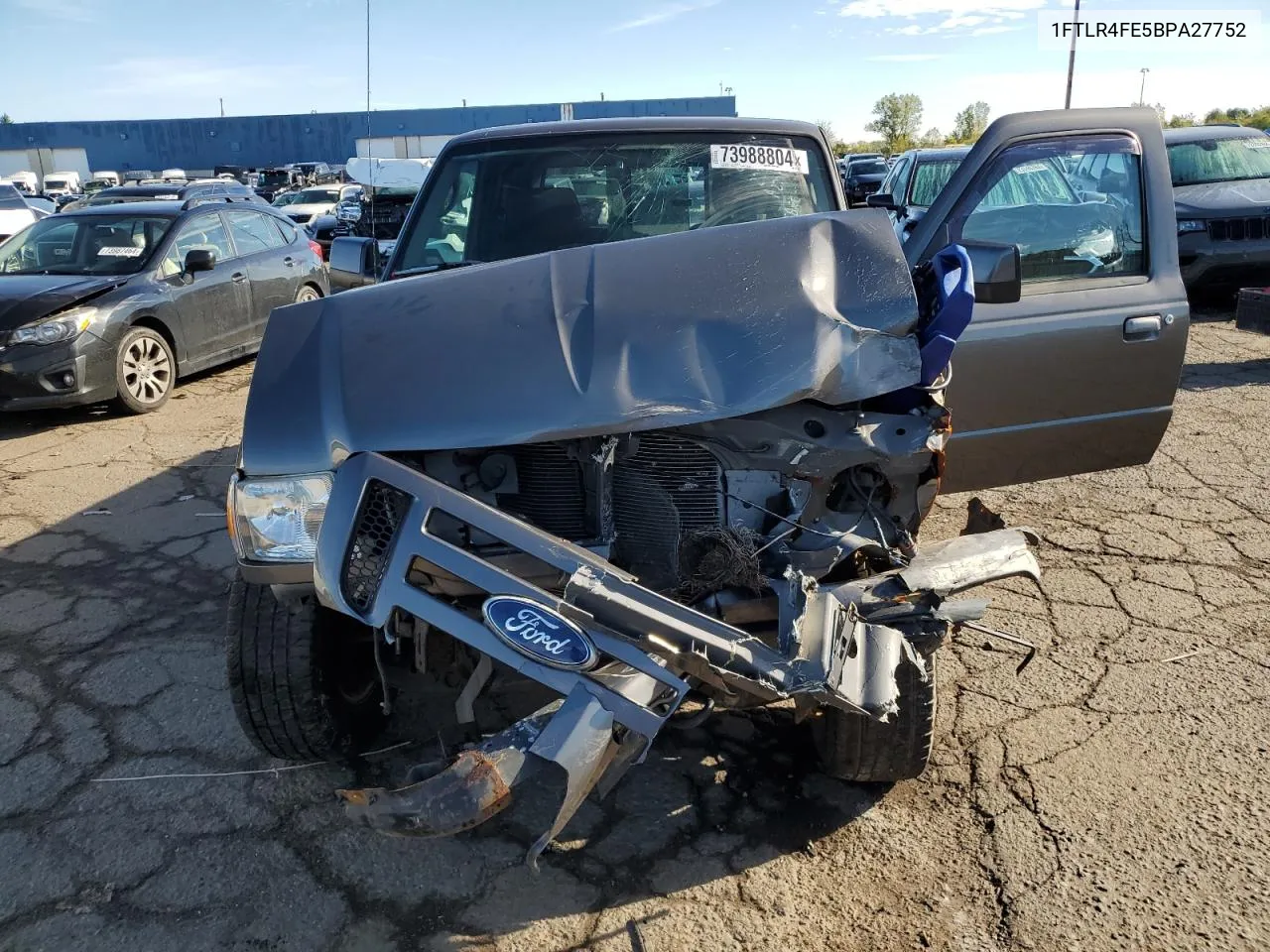 2011 Ford Ranger Super Cab VIN: 1FTLR4FE5BPA27752 Lot: 73988804