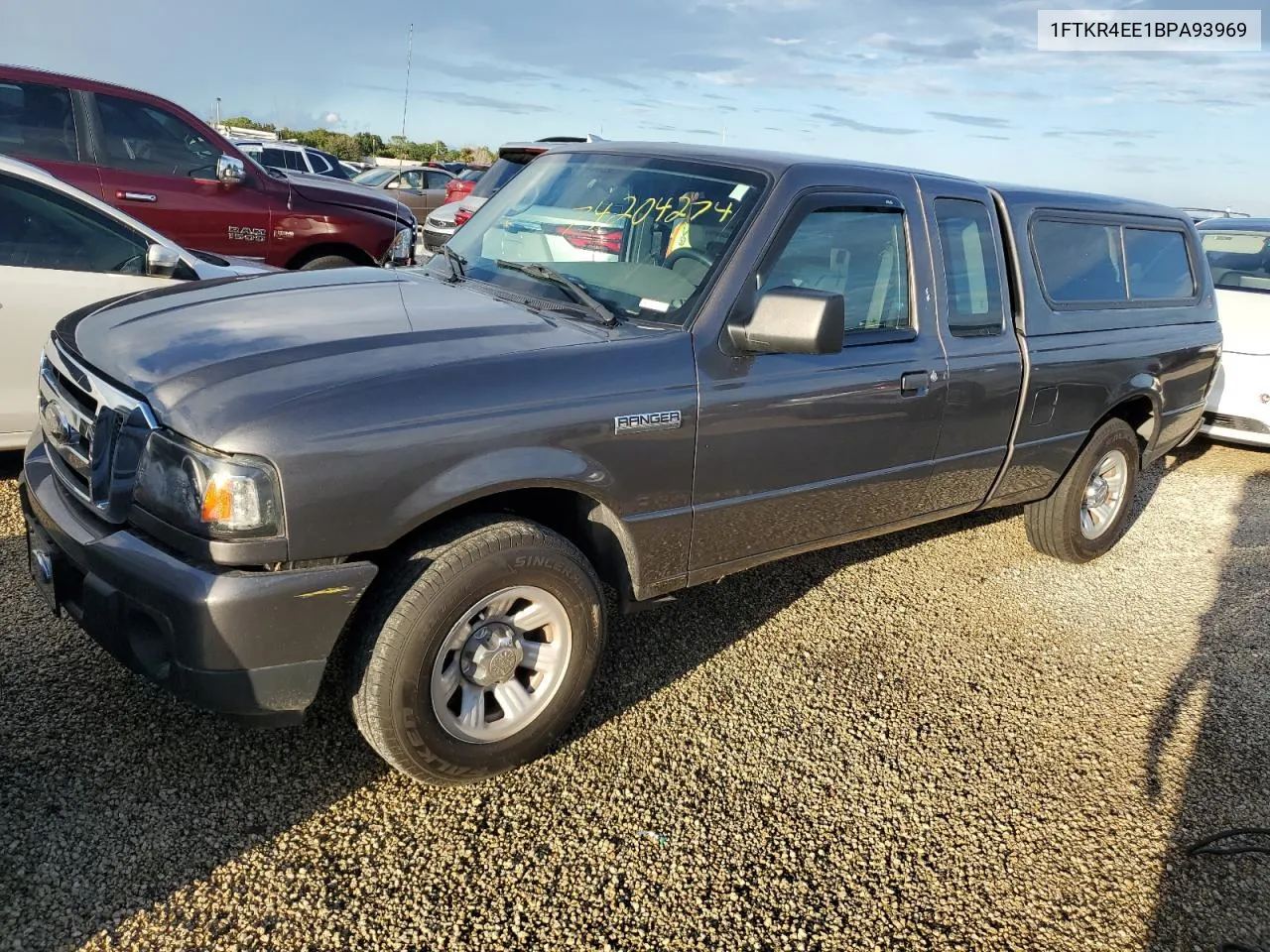 2011 Ford Ranger Super Cab VIN: 1FTKR4EE1BPA93969 Lot: 74204274