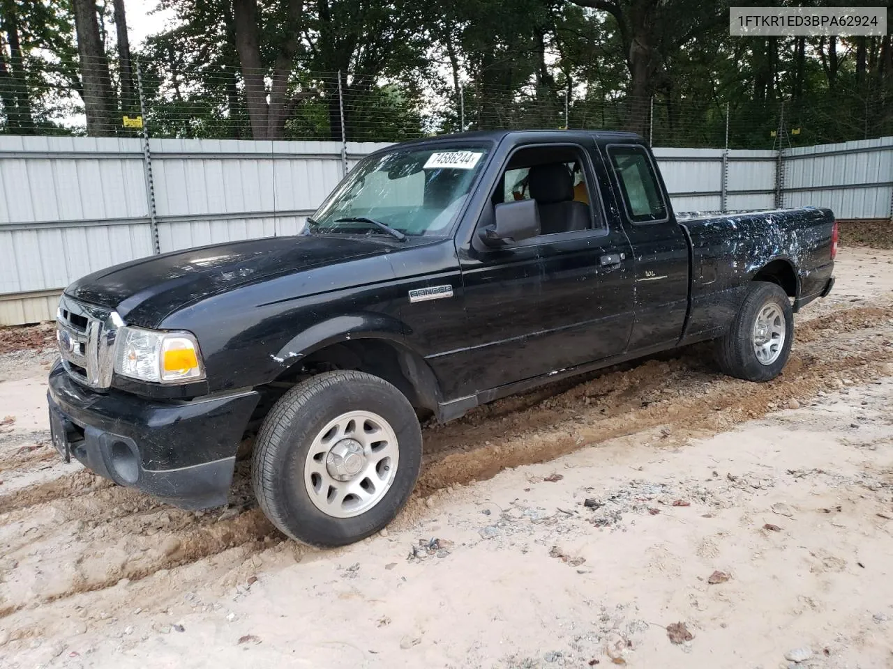 2011 Ford Ranger Super Cab VIN: 1FTKR1ED3BPA62924 Lot: 74586244