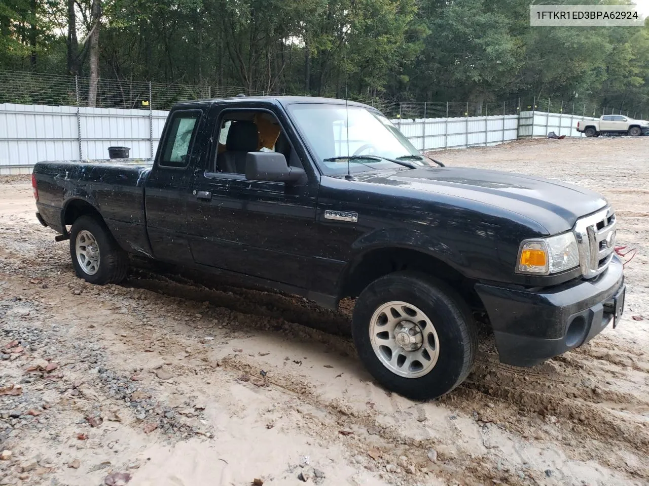 2011 Ford Ranger Super Cab VIN: 1FTKR1ED3BPA62924 Lot: 74586244