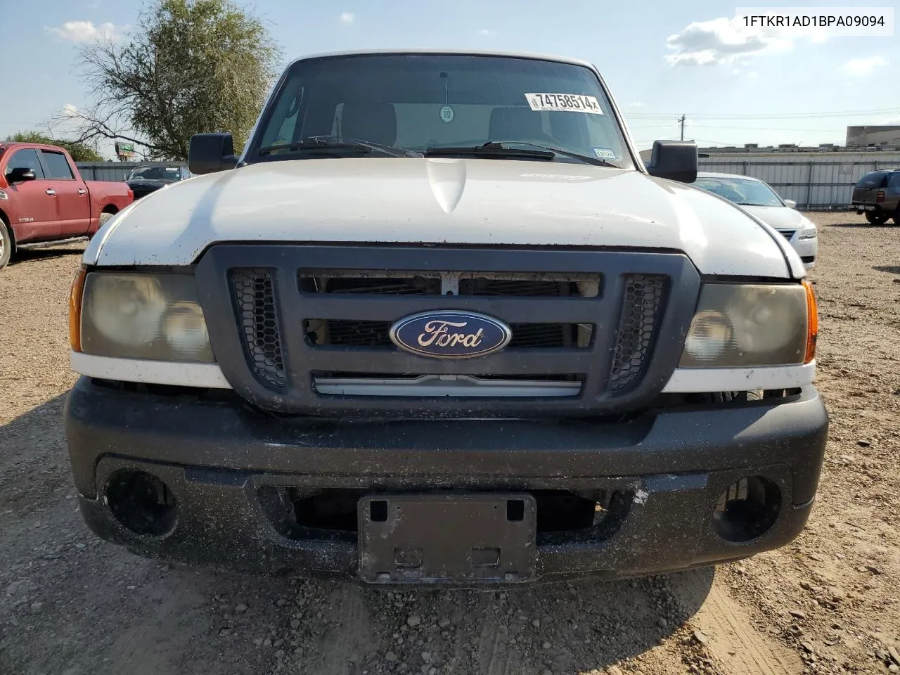 2011 Ford Ranger VIN: 1FTKR1AD1BPA09094 Lot: 74758514